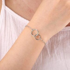 Free People Silver Infinity Bracelet